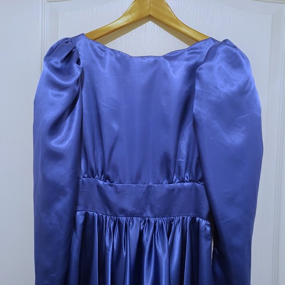 Vintage Formal Gown - circa 1980s - Royal Blue - Picture 3 of 11